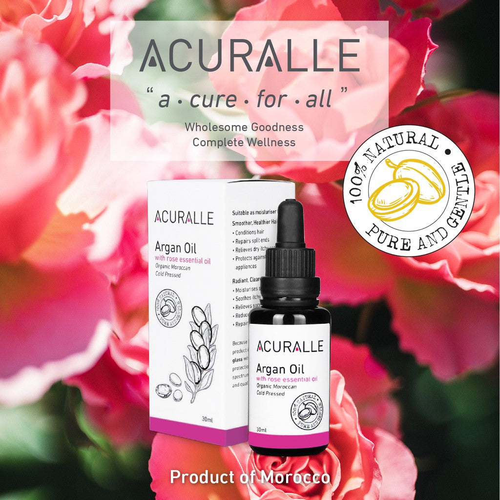 Acuralle Argan Oil with Rose Essential Oil 30ml